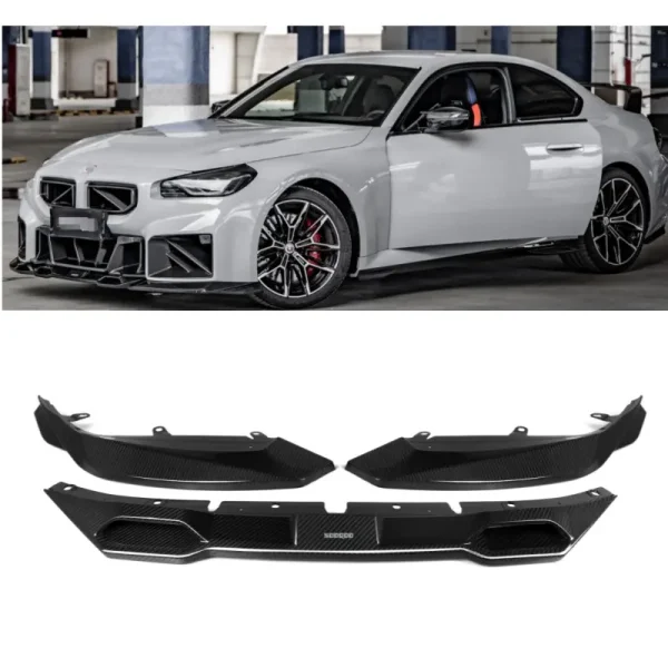 BMW M2 G87 SQ B type Pre-Preg Carbon front lip