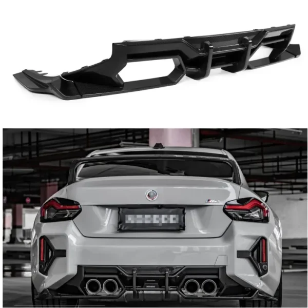 BMW M2 G87 SQ style Pre-Preg Carbon rear diffuser