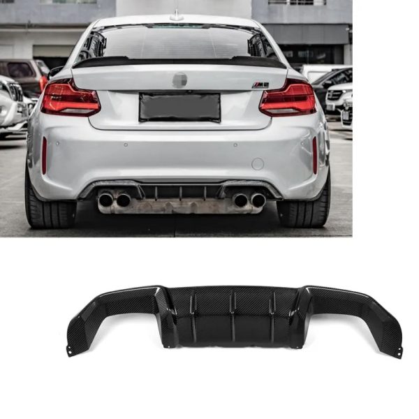 bmw m2 m performance dry carbon rear diffuser 4