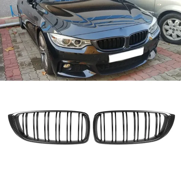 BMW F32 Pre-Preg Carbon dual slat grilles