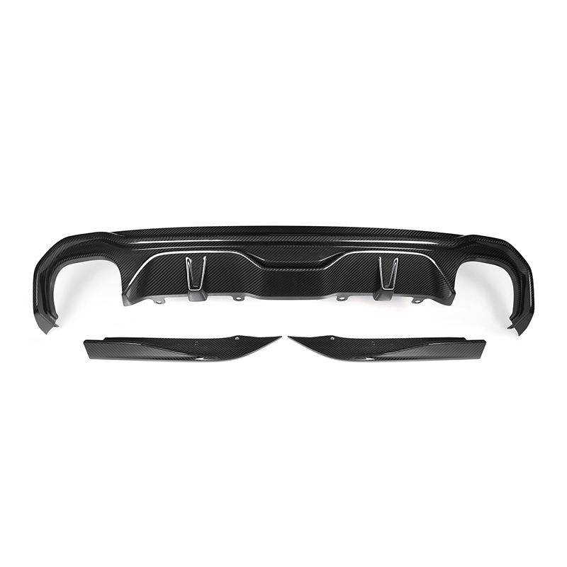 BMW G26 Pre-Preg Carbon SQ style rear Diffuser for quad exhaust