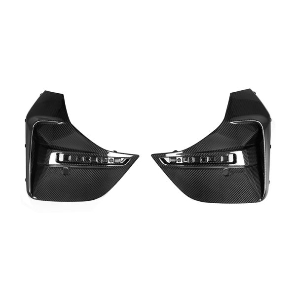 BMW G26 Pre-Preg Carbon SQ style rear bumper splitters