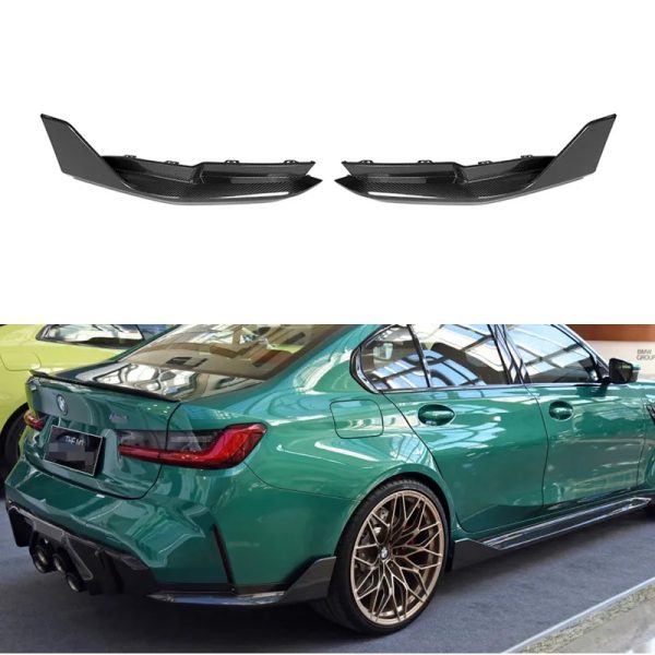 BMW M3 G80 Pre-Preg Carbon MP style Rear Bumper splitters