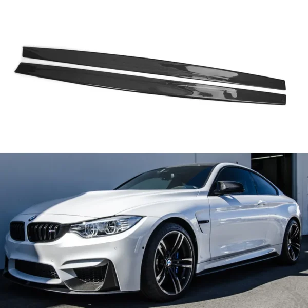 BMW M3:4 F80:82 Pre-Preg Carbon MP style side skirts