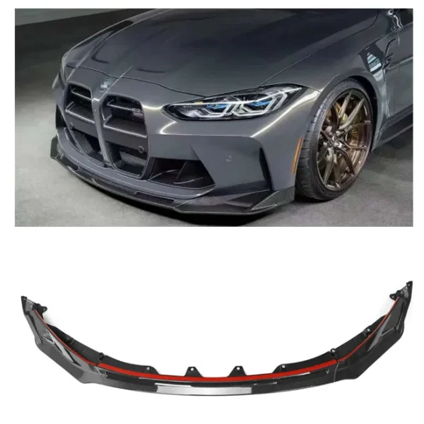 BMW M3:4 G80:81:82:83 Pre-Preg Carbon V style front Lip