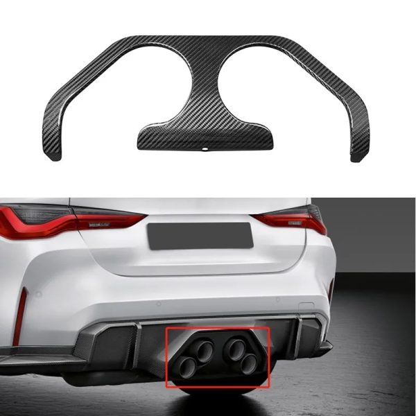 BMW M3:4 G80:82 Pre-Preg Carbon MP style rear middle exhaust Diffuser bolt on