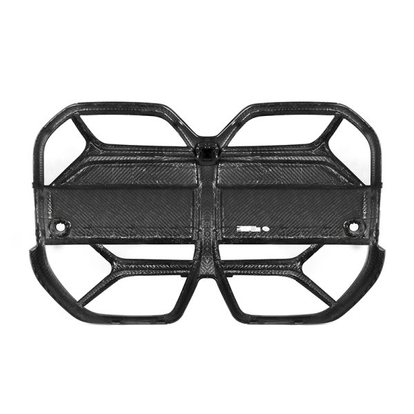 BMW i4 Pre-Preg Carbon CSL style front Grilles no ACC