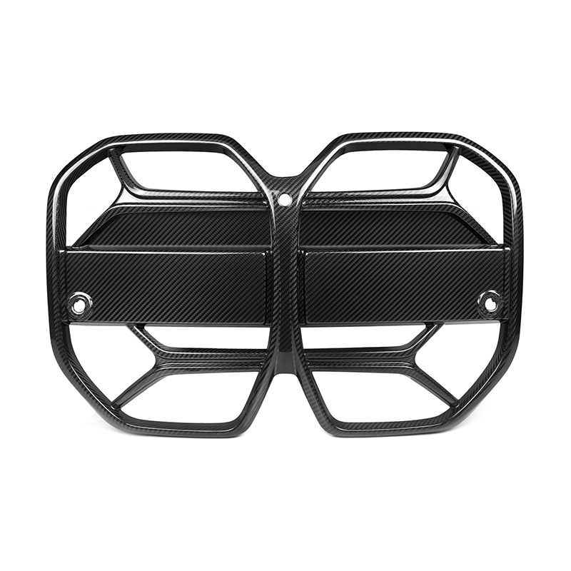 BMW i4 Pre-Preg Carbon CSL style front Grilles no ACC