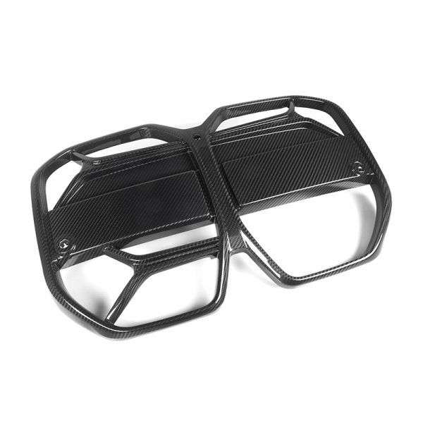 BMW i4 Pre-Preg Carbon CSL style front Grilles with ACC