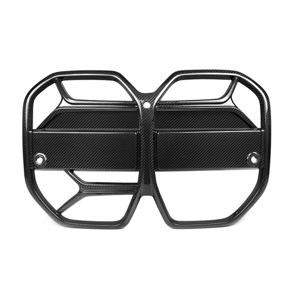 BMW i4 Pre-Preg Carbon CSL style front Grilles with ACC