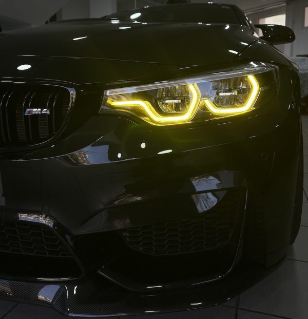 bmw m4 f82 m3 f80 yellow drl led icon headlights